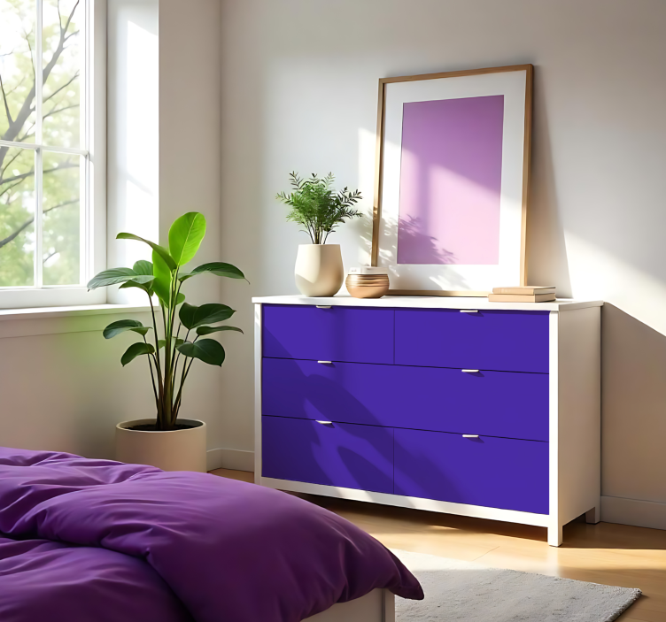 Matt lila egyszínű ívmatrica - TenStickers