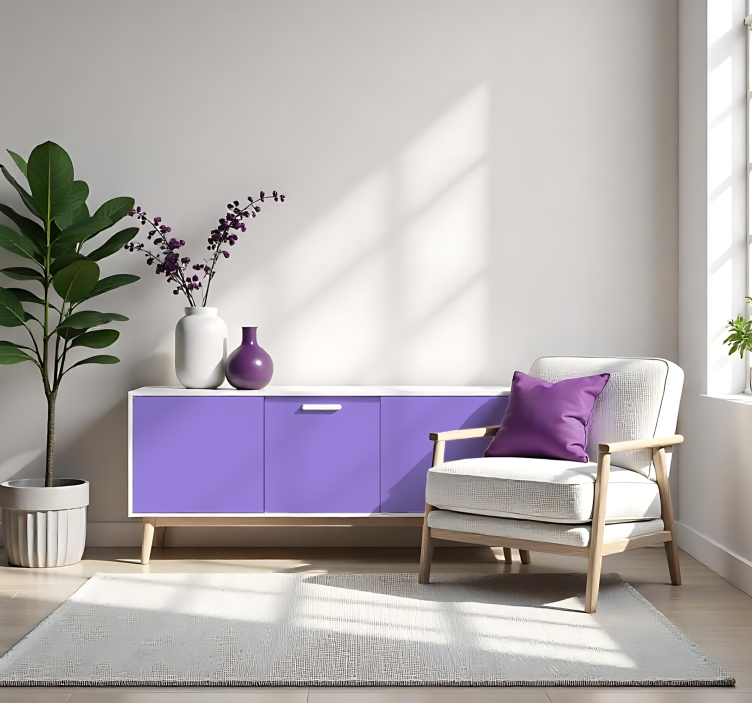 Matt lila egyszínű ívmatrica - TenStickers