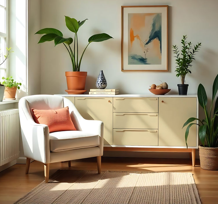 Matt elefántcsont egyszínű ívmatrica - TenStickers