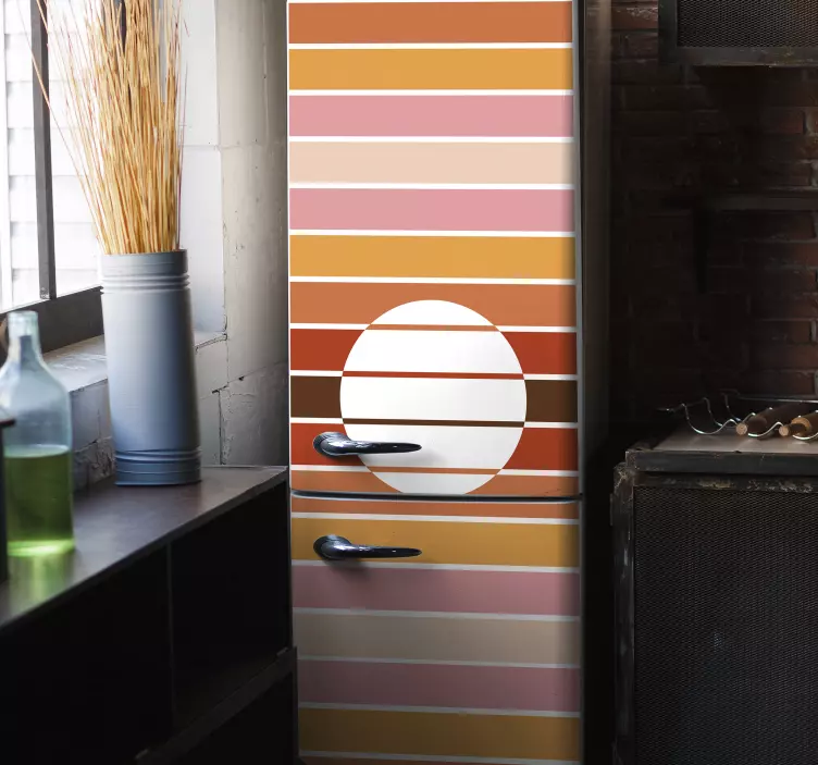 70-es évek hűtőszekrény vinyl matrica - TenStickers