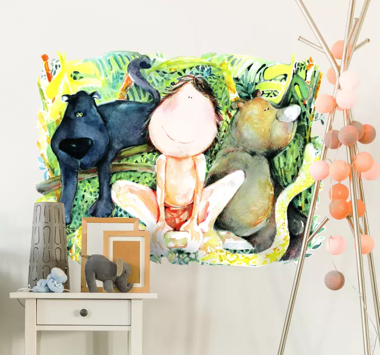 A dzsungel könyv gyermek matricája - TenStickers