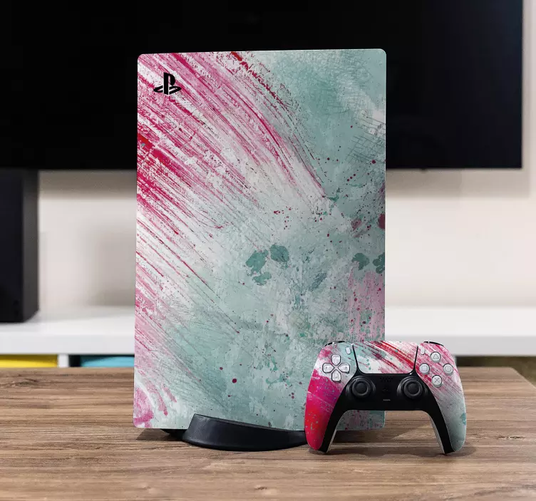 Absztrakt akvarell minta ps5 matrica - TenStickers