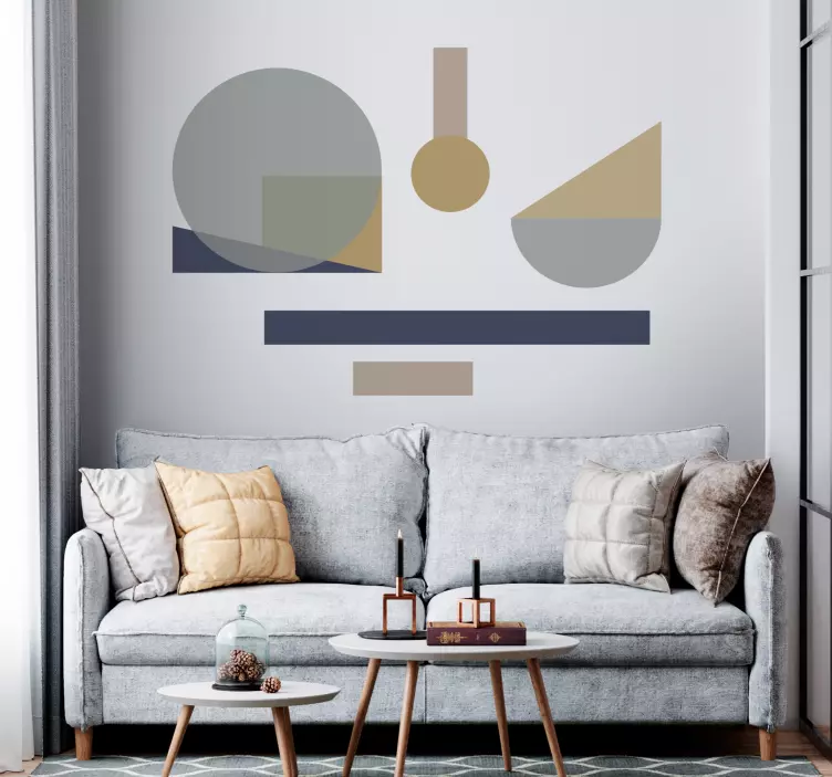 Absztrakt geometriai elrendezés geometrikus matrica - TenStickers