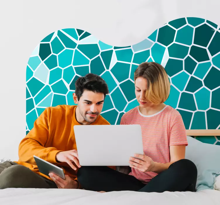 Absztrakt mozaik fejfa matrica - TenStickers