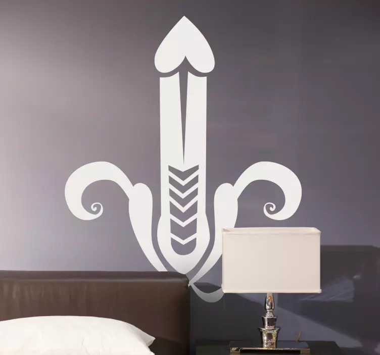 Absztrakt pénisz figura matrica - TenStickers