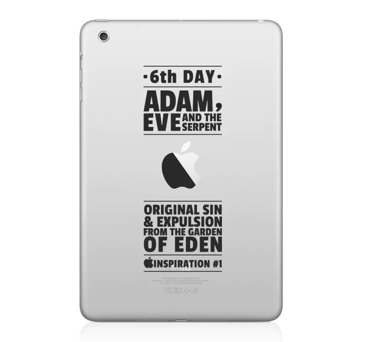 Adam és eve ipad matrica - TenStickers