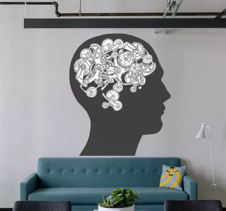 Agy fogaskerekű tudományos matricákkal - TenStickers