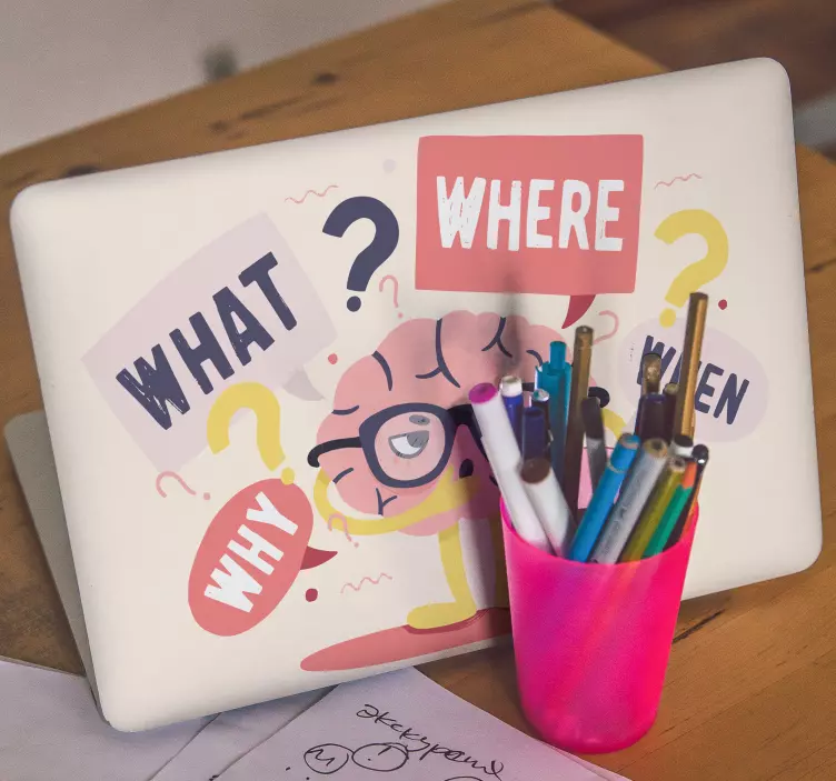 Agy szemüveg laptop bőr - TenStickers