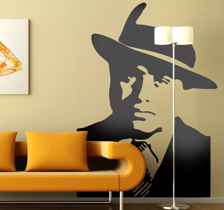 Al capone sziluett matrica - TenStickers