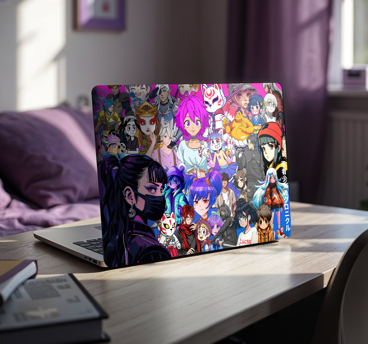 Anime karakterek Matrica laptophoz - TenStickers