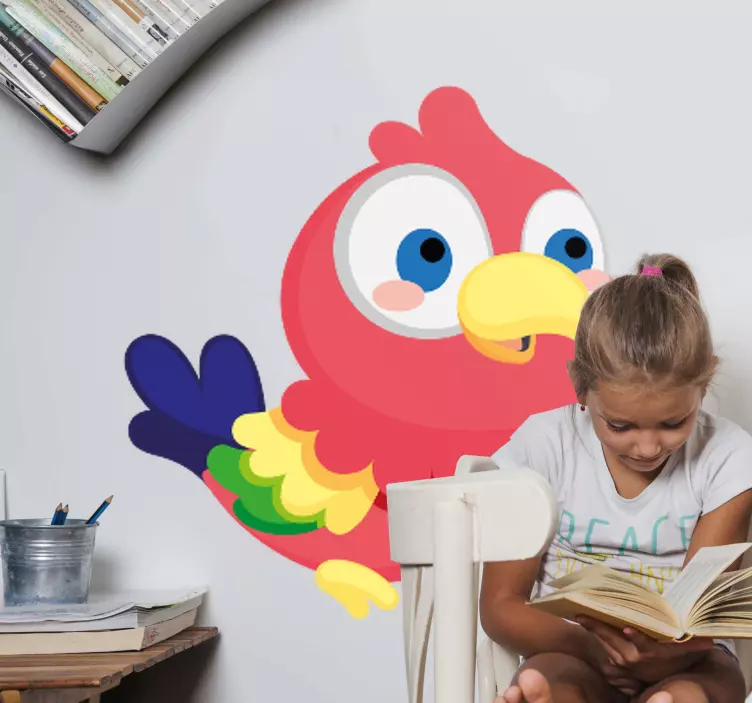 Anime papagáj madár fal matrica - TenStickers