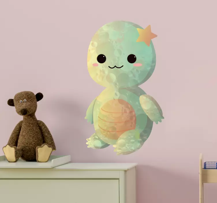 Aranyos bébi lény matrica gyerekeknek - TenStickers