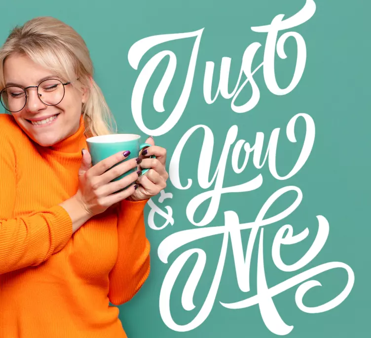 Aranyos design szerető szöveg matricák idézetek - TenStickers