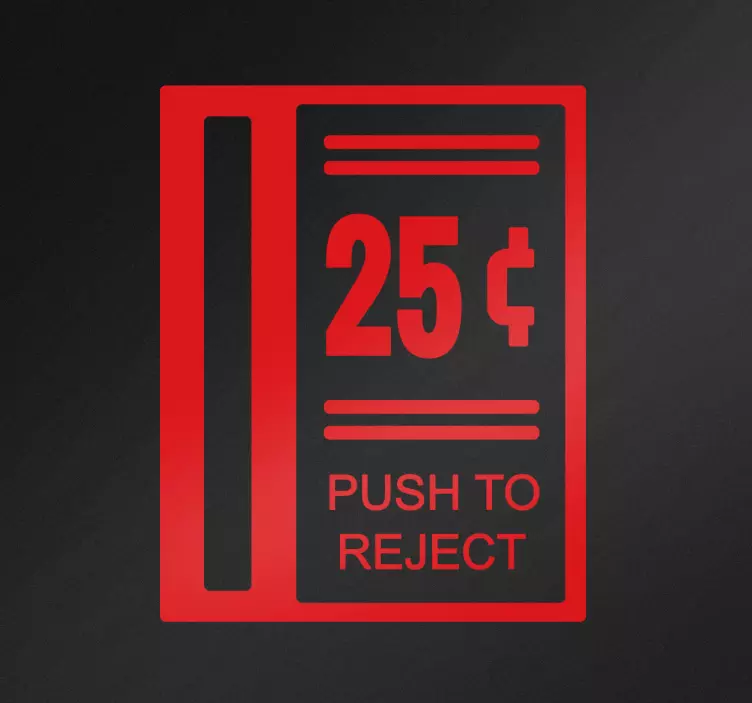 árkád érme slot matrica - TenStickers