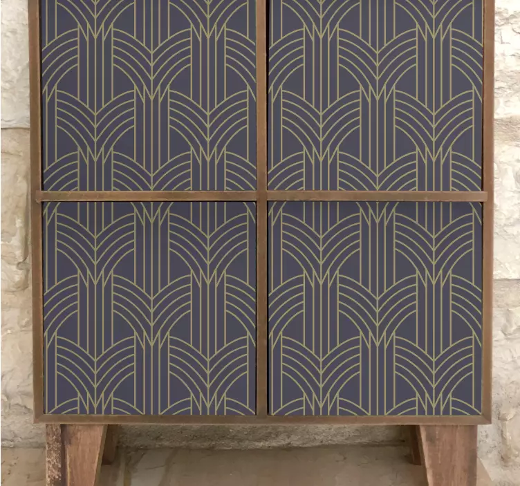 Art deco stílusú geo mintás bútormatrica - TenStickers