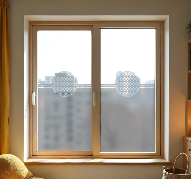 Az élet virága mandala Matrica ablakok és üveg - TenStickers