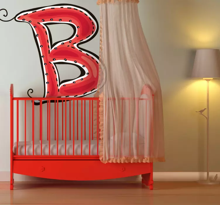 B betű matrica - TenStickers