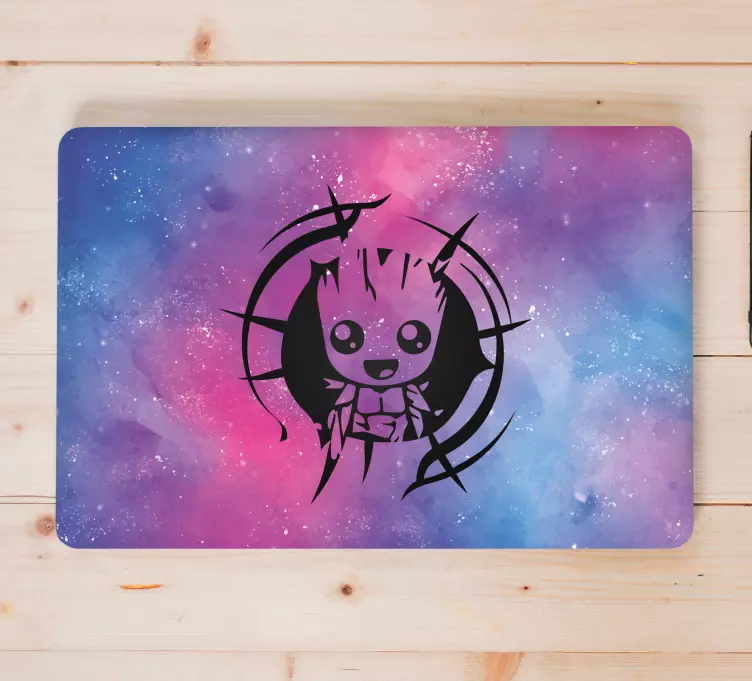 Baby groot less laptop bőr - TenStickers