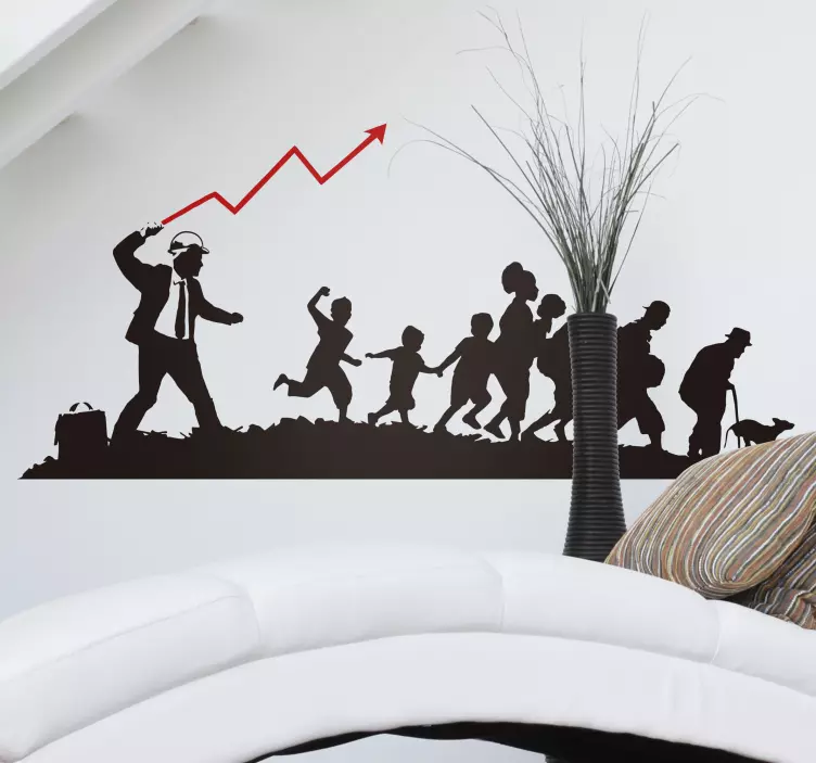 Banki diktatúra vagy demokrácia vinyl wall art - TenStickers