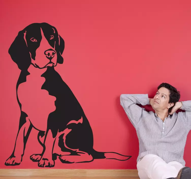 Beagle kutya falmatrica - TenStickers