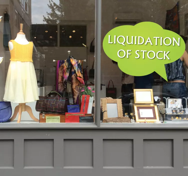 Beszéd buborék üzleti matrica - TenStickers