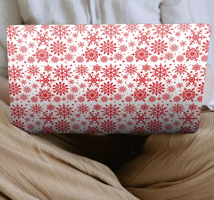 Bíbor hópehely motívum Matrica laptophoz - TenStickers