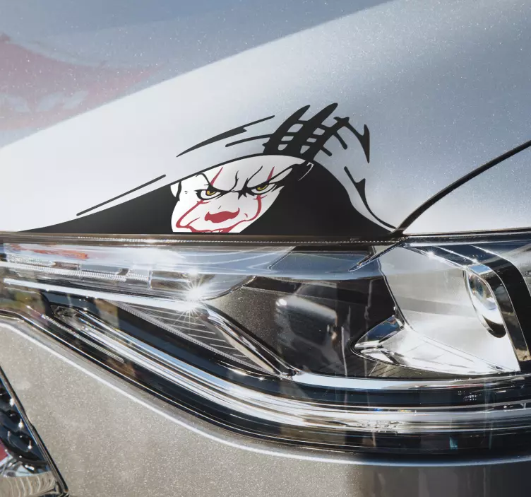 Bohóc autómatricát néz - TenStickers