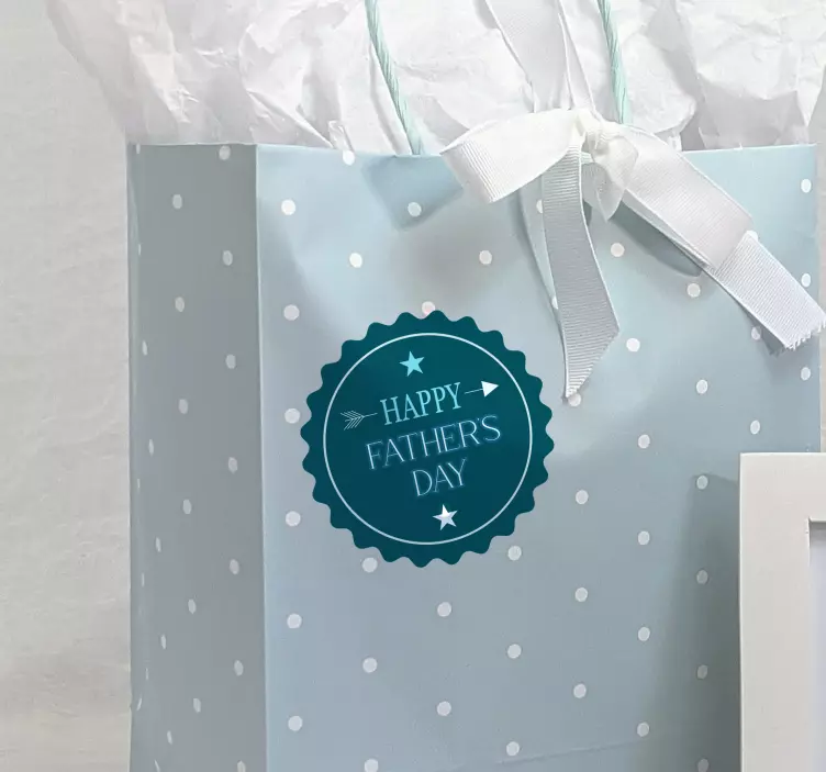 Boldog apák napját vinil matrica - TenStickers