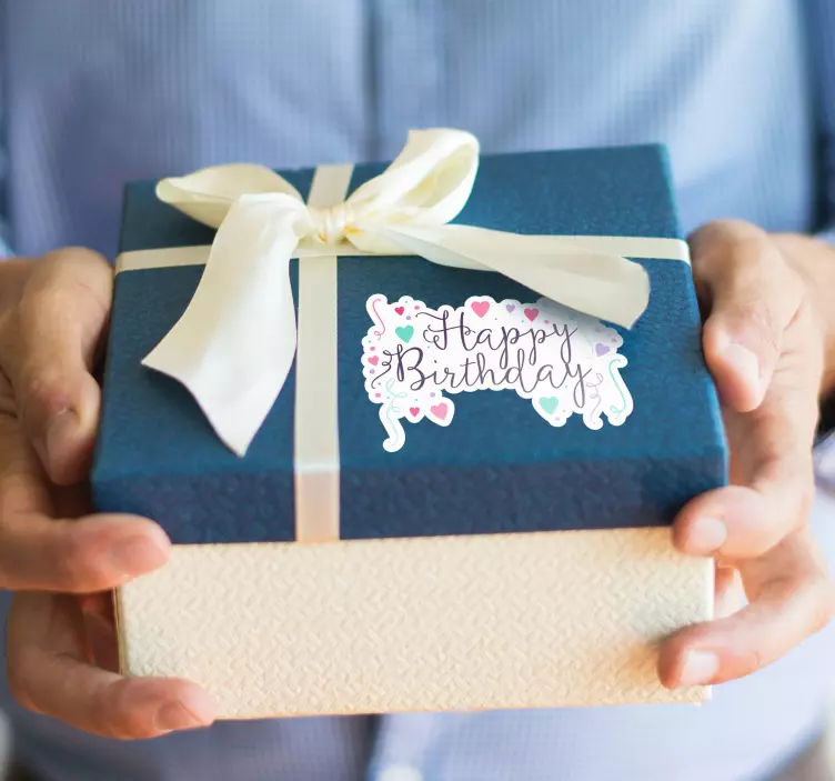 Boldog születésnapot matrica - TenStickers