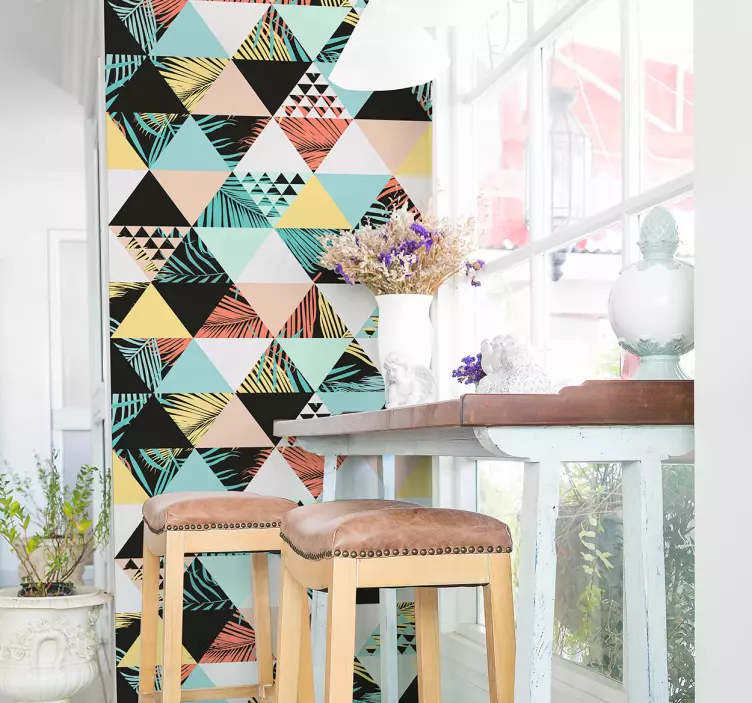 Botanikai dzsungel virágok növény fal matrica - TenStickers