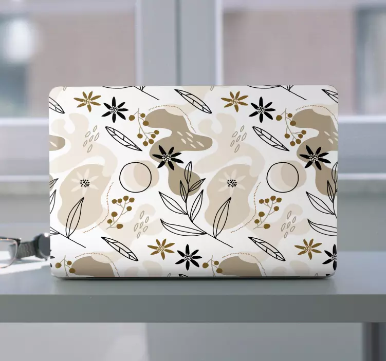 Botanikai elemösszetétel Matrica laptophoz - TenStickers