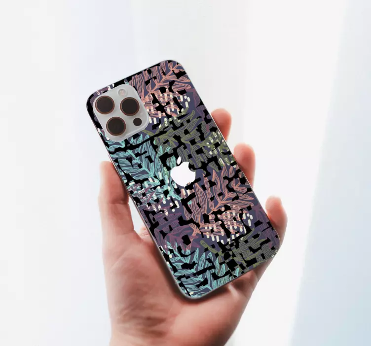 Botanikai levélmotívum Matrica Iphone - TenStickers