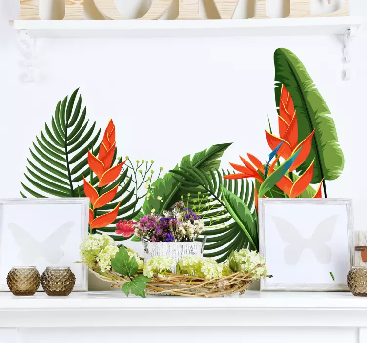 Botanikus növények matrica - TenStickers