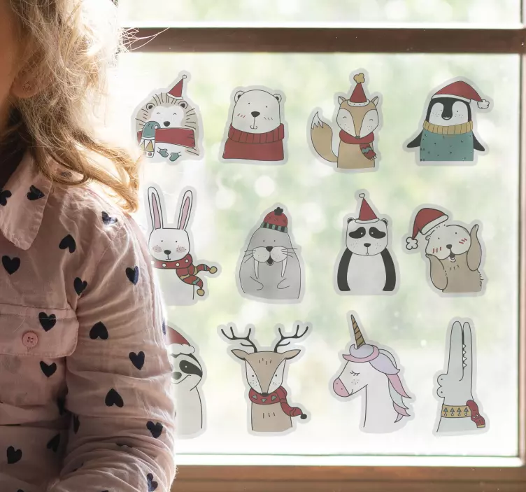 Bűbájos lény szobrok állatok matrica - TenStickers