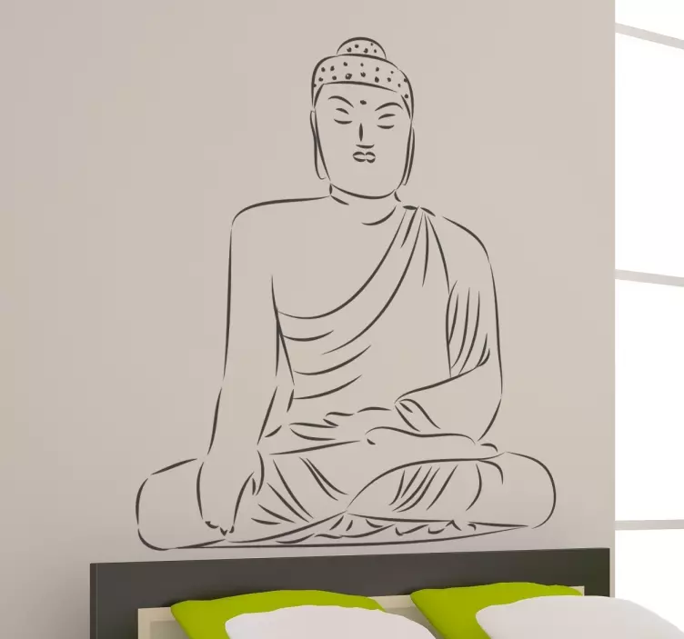 Buddha szerkezeti falmatrica - TenStickers