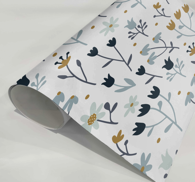 Bútor falmatrica flores minimalistas - TenStickers