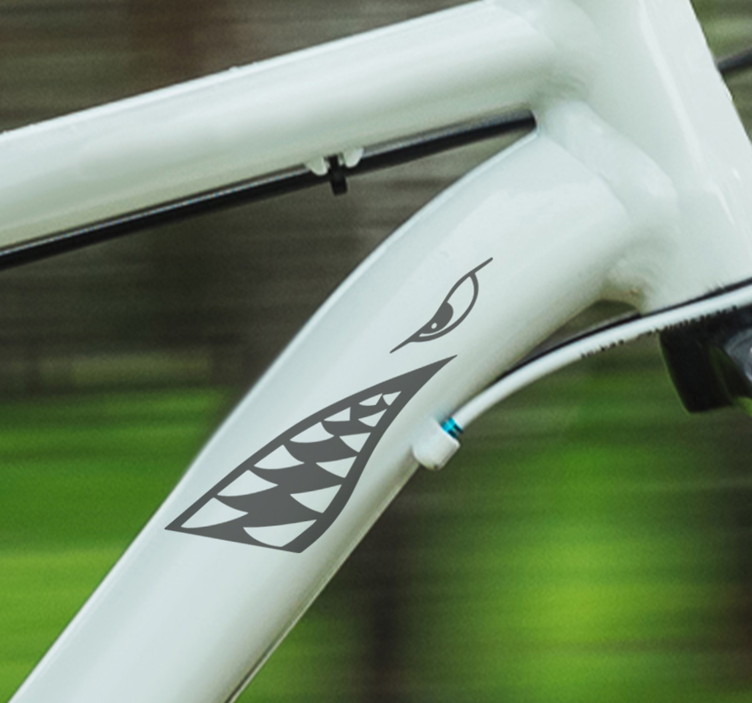 Cápa arca a kerékpáros matricához - TenStickers