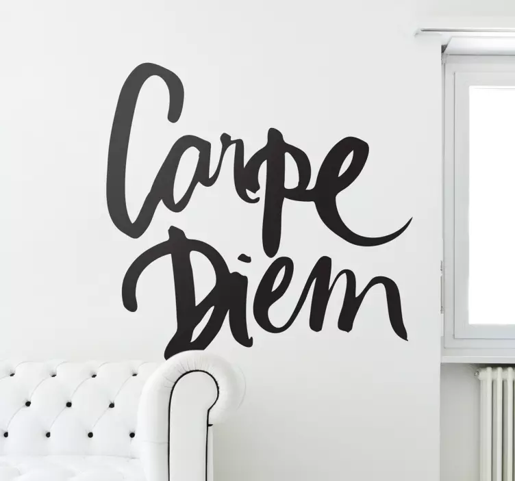 Carpe diem kalligráfia fal matrica - TenStickers