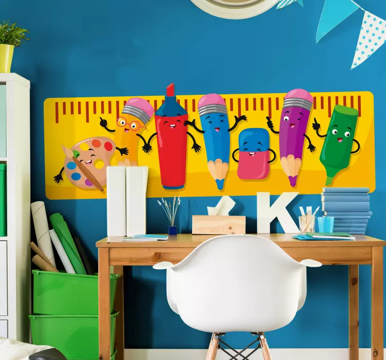 Ceruza barátok oktatási fali matrica - TenStickers