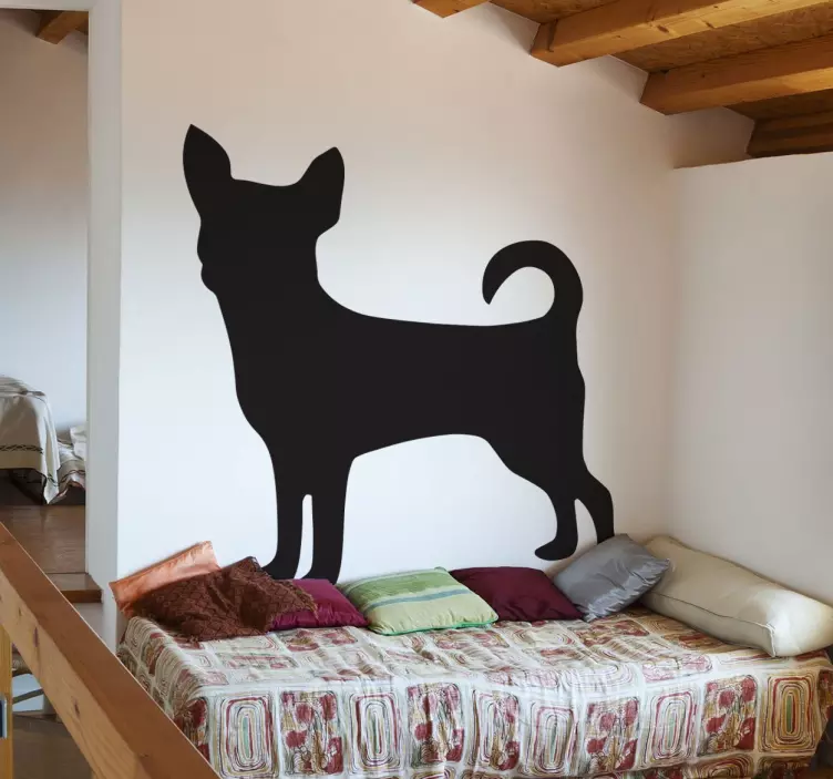 Chihuahua sziluett matrica - TenStickers