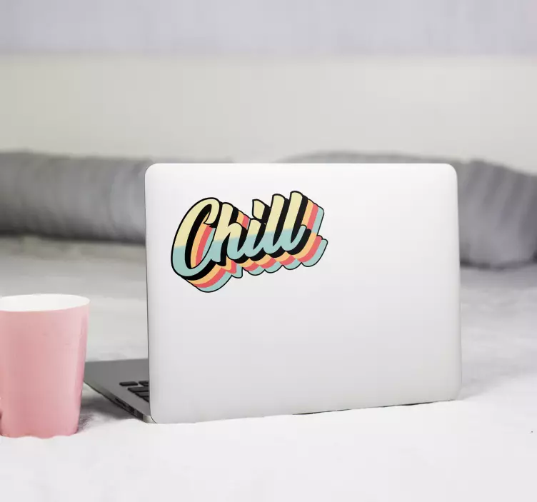 Chill 70-es évek vintage stílusú laptop bőr - TenStickers