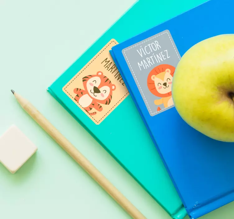 Címkék iskolai füzetek oktatási matrica - TenStickers