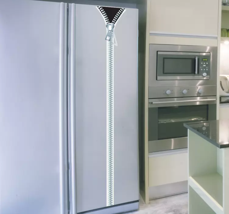 Cipzáras hűtőszekrény dísz matrica - TenStickers