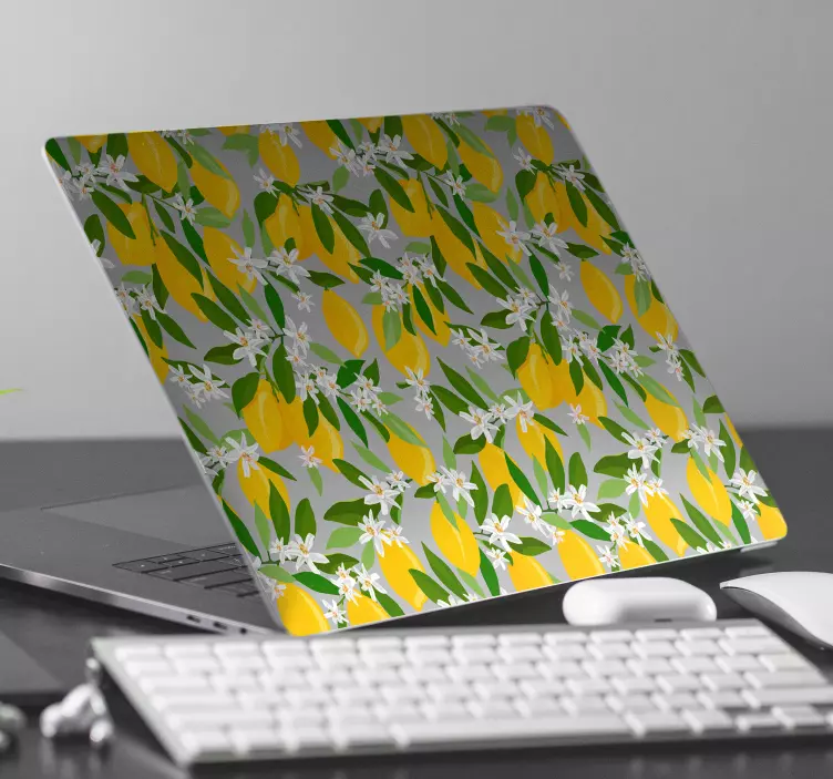 Citromfa laptop vinyl bőr - TenStickers