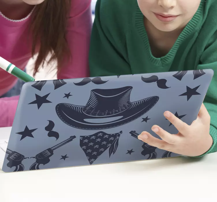 Cowboy kiegészítők Matrica laptophoz - TenStickers