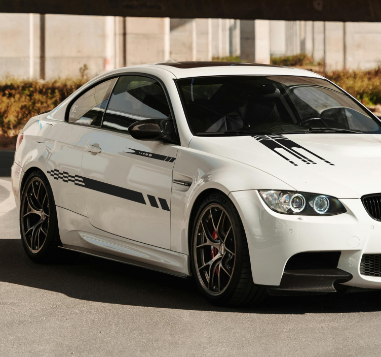 Csíkok 3 minták Matrica Autók - TenStickers