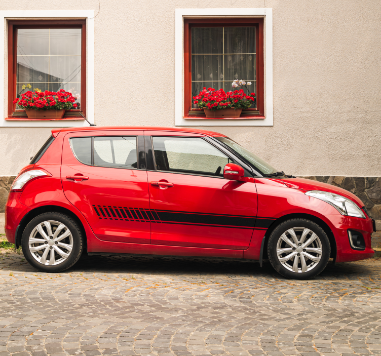 Csíkok gradiens Matrica Autók - TenStickers