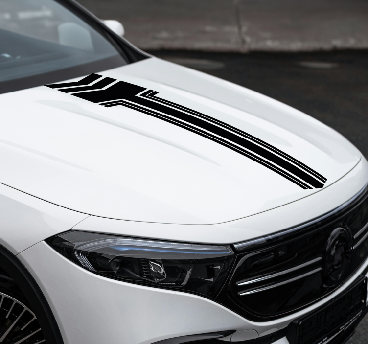 Csíkok nyilakkal autó matrica - TenStickers