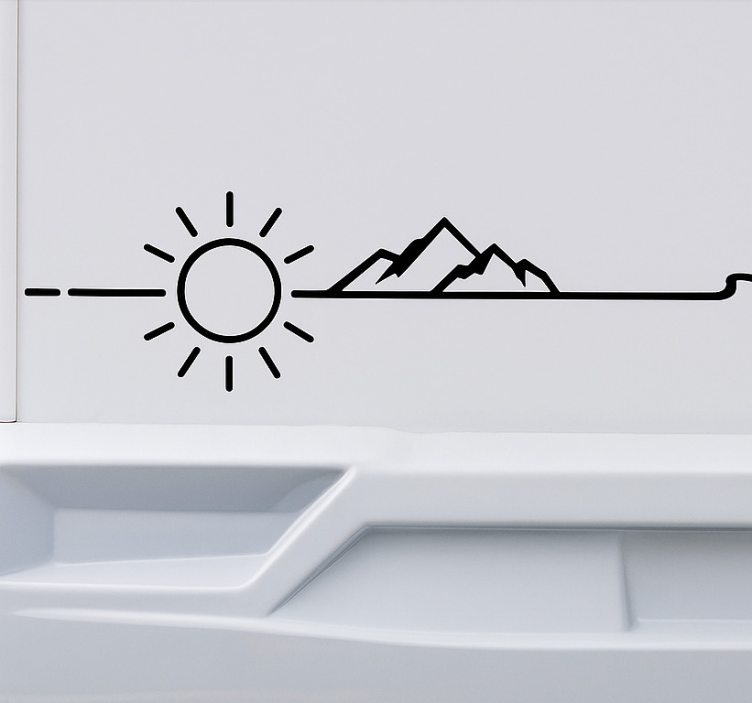 custom természeti tájkép lakókocsi matrica - TenStickers