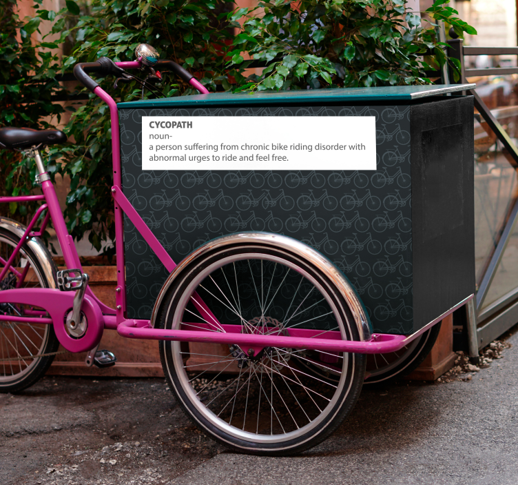 Cycopata motorozásra buzdít matrica bicikli - TenStickers